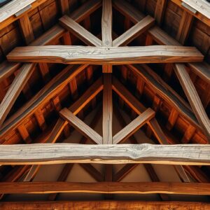 Krokwiowa konstrukcja dachu jednospadowego